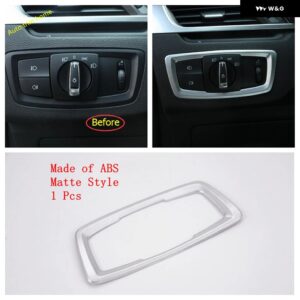 BMW マット インテリア REKIT ドアハンドル ボウル/エア AC パネル /ギア ボックス / ヘッドランプ パネル カバー トリム X2 F39 2018 - 2021 - Head Lights Switch