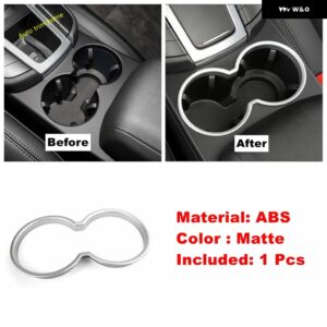 ポルシェ ABS カーボンセンター コントロール ウォーターカップボトル ホルダー カバー トリム 装飾 フレーム マカン 2014-2023 カー - matte