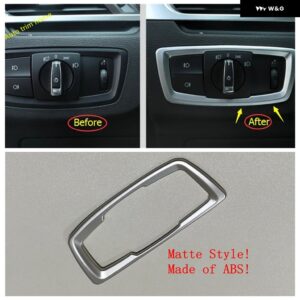 BMW ウィンドウリフト ボタン ギア シフト ボックス ヘッドライト ランプ 装飾 フレーム カバー トリム X1 F48 2016 - 2021 カーアクセサリー - Model C