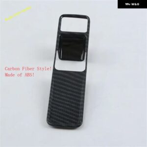 ジャガー ABS マットカーボン P ストール電動ハンド パーキング ブレーキ ボタン 装飾 カバー トリム XF 2016 - 2024 カーア - Carbon Fiber Look