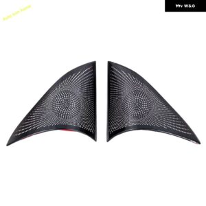 テスラ フロントリア ドアウィンドウピラー A ステレオ スピーカー オーディオ サウンドツイーターカバー トリム モデル3 2024+カーアクセ - Pillar A -Black