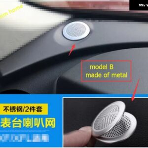ジャガー ダッシュボード サイド ステレオ スピーカー オーディオ 拡声器サウンド 装飾 サークルカバー トリム XE 2016 - 2018 カ - Model B