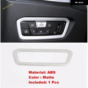 BMW ヘッドランプ 光調整 コントロール スイッチ ボタン 装飾 パネル カバー トリム 3シリーズ G20 2019 - 2024 カーアクセサリー - ABS　Matte