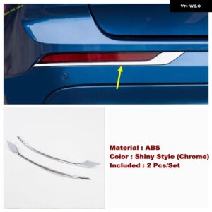 ボルボ ABS クロームリアテール フォグライト ランプ アイブロウ 装飾 ストリップカバー トリム XC60 2018 - 2023 カーアクセサリー - Model A