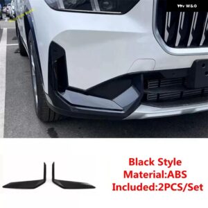 BMW フロントリア フォグライト ランプ カバー トリム デコレーション ステッカー バンパー モールディングガード X1 U11 2023 2024 コーナー プロテクター - Front3