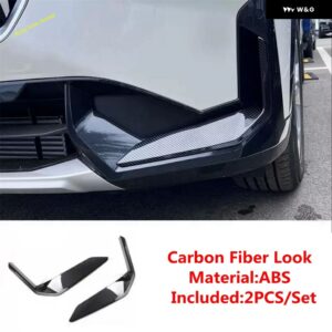 BMW フロントリア フォグライト ランプ カバー トリム デコレーション ステッカー バンパー モールディングガード X1 U11 2023 2024 コーナー プロテクター - Front