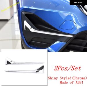 BMW フロントバンパー グリル フォグランプ ランプ 装飾 ストリップカバー トリム X1 F48 2020 2021 カーアクセサリー - Chrome　Style