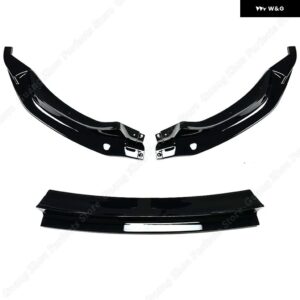 BMW M3 F80 M4 F82 F83 2015-2020 フロントバンパー リップスプリッター スポイラー ブラック 3 点セット ABS プラスチック 装飾 - Gloss　Black