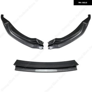 BMW M3 F80 M4 F82 F83 2015-2020 フロントバンパー リップスプリッター スポイラー ブラック 3 点セット ABS プラスチック 装飾 - Carbon　Look