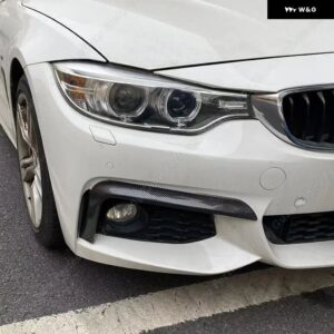 BMW フロントバンパー アッパー トリム スプリッターキット フォグランプ カバー 4シリーズ F32 F33 F36 M-SPORT 420I 428I 435I 440I M-TECH 2014-2020 - Carbon　Look