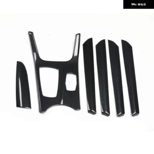 BMW ドア パネル トリム ギア シフト カバー スタイリング X3 F25 X4 2011-2016 左ハンドル 用 インテリア 自動車モールディング 6ピース - carbon　fiber　black