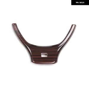 BMW ABS プラスチック ステアリングホイール 装飾 カバー トリム ステッカー M5 2012 2013 2014 インテリア アクセサリー - wood