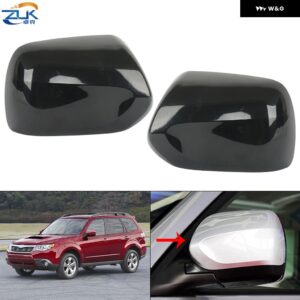 スバル 車 外装 バックミラー ドアミラー カバー フォレスター SH 2008 2009 2010 無塗装 - Left Side