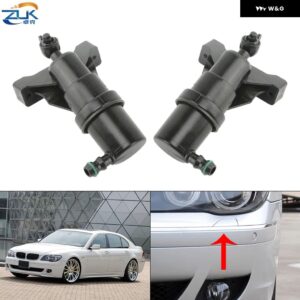 BMW ヘッドライト ヘッドランプ ウォッシャーノズル 7シリーズ 730I 735I 750I 750LI 760LI E65 E66 E67 2000-2008 61677137401 61677137402 - Left　side