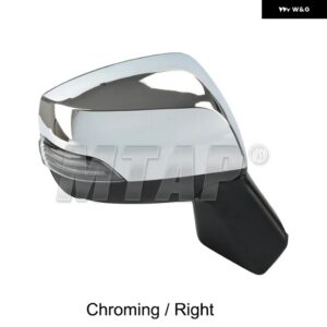 スバル 社外バックミラー バックミラー ASSY フォレスター 2013 2014-2017 LED ライト+加熱+電動 折りたたみ 9ピン - 9-PINS Chrome (RH)