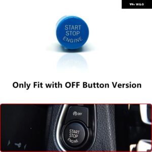 BMW スタートストップ ボタン カバー 1 2 3 4 5 6 7シリーズ F20 F21 F22 F23 F30 F31 F32 F10 F12 F13 F01 F06 エンジン プッシュ スイッチ トリム - With OFF Button Blue