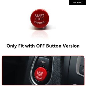 BMW スタートストップ ボタン カバー 1 2 3 4 5 6 7シリーズ F20 F21 F22 F23 F30 F31 F32 F10 F12 F13 F01 F06 エンジン プッシュ スイッチ トリム - With OFF Button Red