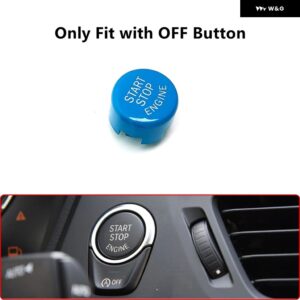 BMW ステアリングホイール M1 M2 ボタン カバー 6シリーズ F06 F12 F13 M スポーツ 2011-2017 点火 スイッチ エンジン スタートストップ ボタン - Blue with off button