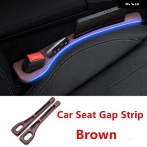 スバル PU カーシートギャップ漏れ防止シールストリップ 継ぎ目 収納 ボックス フォレスター アウトバックレガシィ BRZ インプレッサ - brown