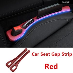スバル PU カーシートギャップ漏れ防止シールストリップ 継ぎ目 収納 ボックス フォレスター アウトバックレガシィ BRZ インプレッサ - red