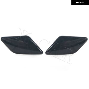 ボルボ フロント バンパー ヘッドライト ウォッシャーノズル スプレージェットカバー キャップ S40 V50 2008-12 39886377 39886397 - 1 Left and 1 Right