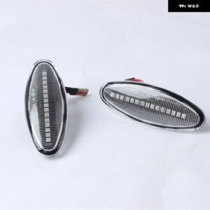 ジャガー 2個 スモーク/クリア レンズ アンバー LED フロントサイド マーカーライト 1999-2007 S タイプ 1996-2005 X - B