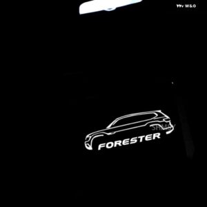 スバル 2X LED ライトドアプロジェクターゴーストシャドウカーテシランプアクセサリー フォレスター SG SH SJ SK 2013-16- - white3