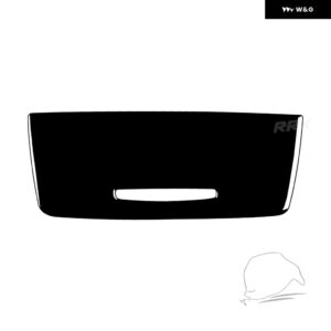 BMW 3シリーズ E90 06-08 ピアノブラック ギア シフト パネル 収納 ボックス スーツ トリム カバー 車室内装飾アクセサリー ステッカー - black