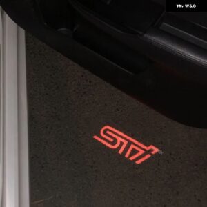 スバル 2X LED ライトドアプロジェクターカーテシランプアクセサリー フォレスター アウトバック SJ SK BS レガシィ BR XV イ - Subaru no circle