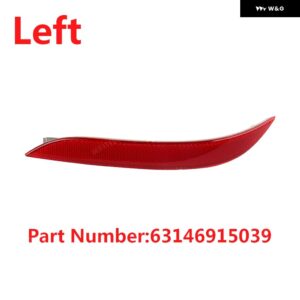 BMW リア バンパー リフレクター ライトセット 63146915039 63146915040 5シリーズ E60 525I 528I 530I 535I 545I 2003-2007 - Left