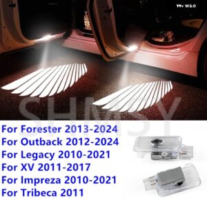 スバル 2個 LEDドアエンジェルの羽プロジェクターライト フォレスター アウトバック SJ SK BS レガシィ BR XV インプレッサ G - Subaru no circle