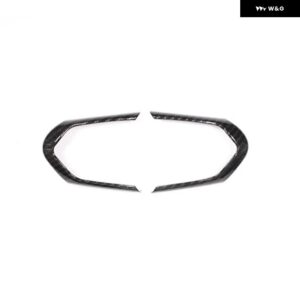 BMW 3個カーボン ステアリングホイール 装飾カバー トリム フレーム F20 F22 F30 F32 F10 F06 F15 F16 M-スポーツアクセサリー - 2PCS
