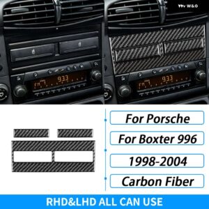 ポルシェ ボクスター 996 1998-2004 カーボンセンター コンソール ギア シフト エア アウトレット トリム スイートカー インテリア - 3