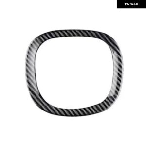 ボルボ ステアリングホイール トリム 装飾カバー ステッカー XC90 S90 XC60 S60 V90 V60 アクセサリー 2019-24 - Carbon Fiber