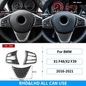 BMW X1 F48 X2 F39 2016-21 ダッシュボード 計器 パネル エア アウトレット ハンドルセットカーボン ステッカー - 3 4 Kit