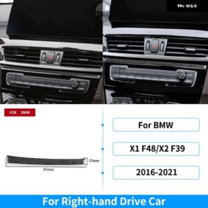 BMW X1 F48 X2 F39 2016-21 ダッシュボード 計器 パネル エア アウトレット ハンドルセットカーボン ステッカー - 6 RHD