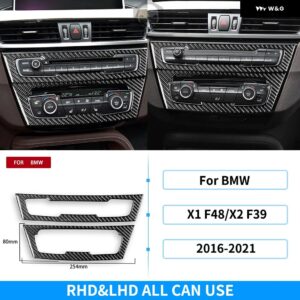 BMW X1 F48 X2 F39 2016-21 ダッシュボード 計器 パネル エア アウトレット ハンドルセットカーボン ステッカー - 7 8 Kit