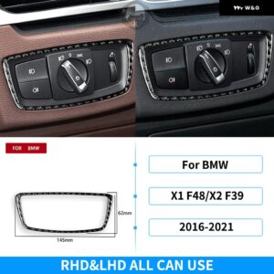 BMW X1 F48 X2 F39 2016-21 ダッシュボード 計器 パネル エア アウトレット ハンドルセットカーボン ステッカー - 1