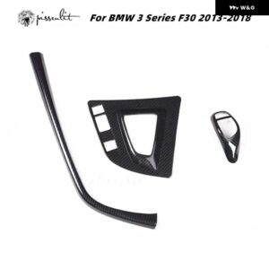 BMW 3シリーズ F30 2013-2018 室内装飾 パネル カーボン スタイルドアプルハンド コントロール ABS ステッカー 320I - Lavender