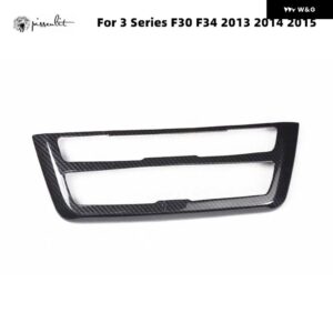 BMW 3シリーズ F30 2013-2018 室内装飾 パネル カーボン スタイルドアプルハンド コントロール ABS ステッカー 320I - GRAY