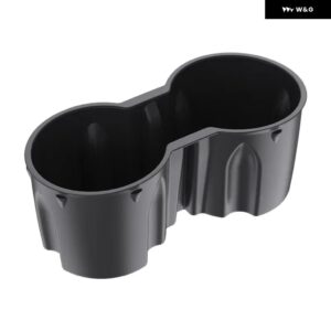 テスラ モデル3 モデルY ラウンドカップスロットスリーブ中央 制御 カードスロット固定リミッター 水カップ ホルダー ACCESORIOS CO - black