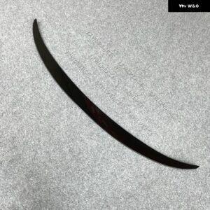 BMW P スタイル ABS プラスチック リア トランク リップ スポイラー 5シリーズ M5 520I 528I 525I F10 F18 2010-17 - Glossy Black