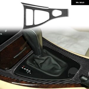 BMW 3シリーズ E90 2006-2008 カーボン ギア シフト センター コントロールドア アームレスト ダッシュボード フレーム エアベント トリム カバー - Gear Shift Panel LHD