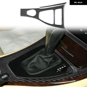 BMW 3シリーズ E90 2006-2008 カーボン ギア シフト センター コントロールドア アームレスト ダッシュボード フレーム エアベント トリム カバー - Gear Shift Panel RHD