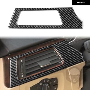 BMW 3シリーズ E90 2006-2008 カーボン ギア シフト センター コントロールドア アームレスト ダッシュボード フレーム エアベント トリム カバー - Air Outlet LHD