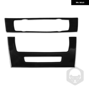 BMW 3シリーズ 2005-2012 E90 E92 ピアノブラック エアコン CD コントロール パネル プラスチック カバー インテリア ACCESSORIERS ステッカー - A