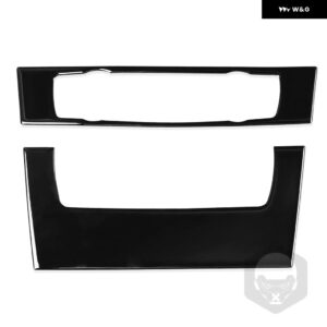 BMW 3シリーズ 2005-2012 E90 E92 ピアノブラック エアコン CD コントロール パネル プラスチック カバー インテリア ACCESSORIERS ステッカー - B
