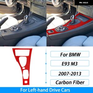 BMW M3 E93 2007-2015 カーボンセンター コンソール ギア シフト パネル トリム カバー 車内装飾アクセサリー ステッカー - Left Hand Drive B6