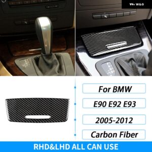 BMW M3 E93 2007-2015 カーボンセンター コンソール ギア シフト パネル トリム カバー 車内装飾アクセサリー ステッカー - 1