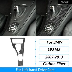 BMW M3 E93 2007-2015 カーボンセンター コンソール ギア シフト パネル トリム カバー 車内装飾アクセサリー ステッカー - Left Hand Drive A